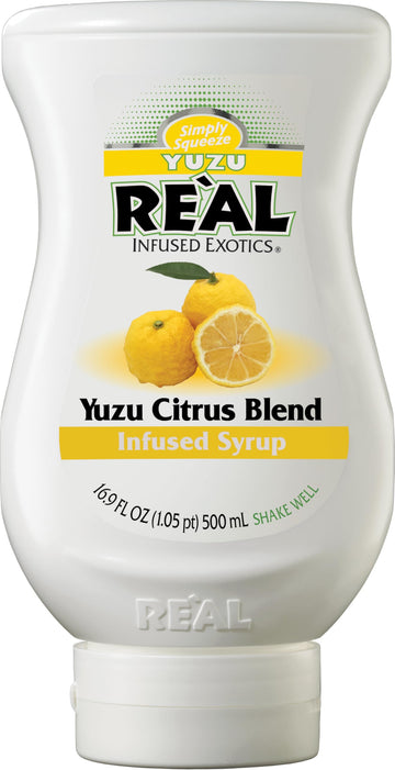 Reàl Infused Exotics Yuzu Citrus Blend Syrup, 16.9 FL OZ Squeezable Bottle