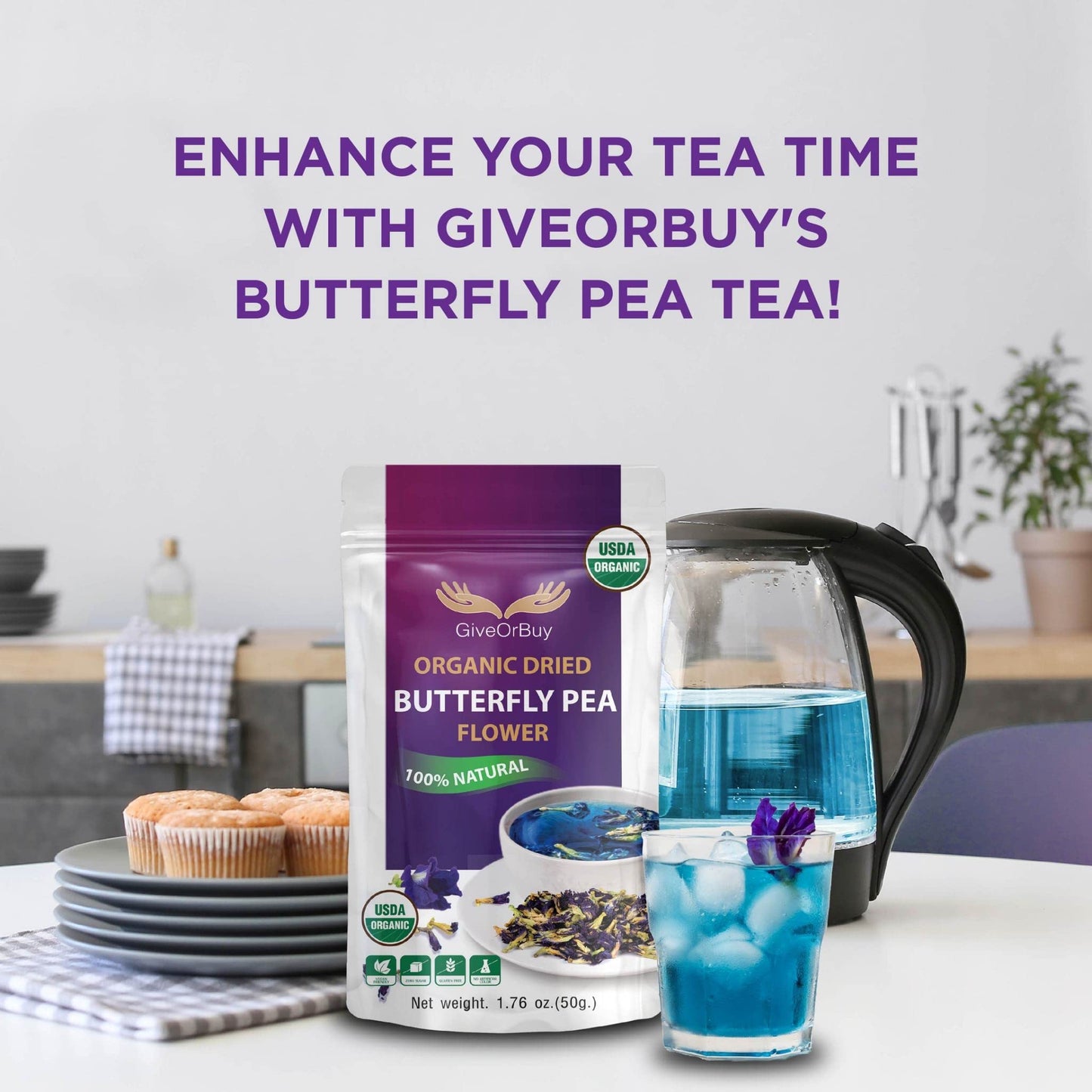 Butterfly Pea Flower Tea GIVEORBUY
