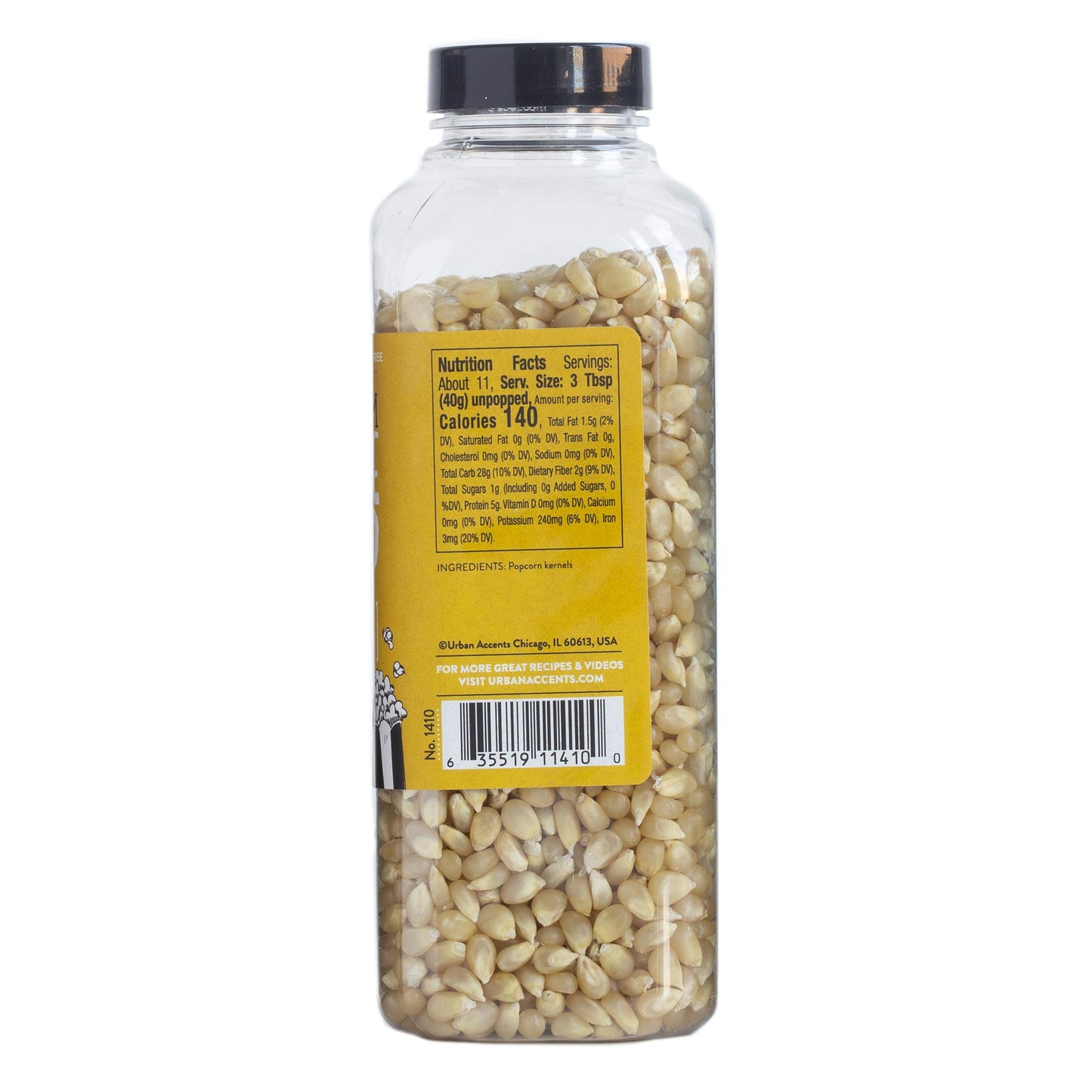 Urban Accents GET POPPIN', Gourmet Popcorn Seasoning Gift Set (Set of 5) - Delicious Non-GMO Popcorn Kernels and 4 Gourmet Popco