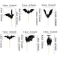 Ercadio 24 Pack Halloween Bat Cupcake Toppers Black Glitter Bat Cupcake Picks Halloween Cupcake Toppers For Halloween Themed Bab