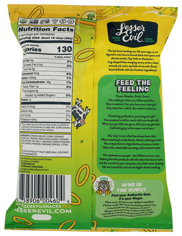 LESSEREVIL Organic Intergalactic Onion Moonions, 6 OZ