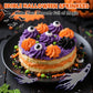 Edible Halloween Sprinkles,Black White Eyes Purple Green Orange and Black Pearls and Jimmies Mixed,130g/4.58ounce,Monster Sprink