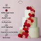Confect Edible Rose Cake Toppers - Edible Roses For Cupcake & Cake Decorations- Vegan, Gluten-Free, Dairy-Free, Palm Oil-Free -E