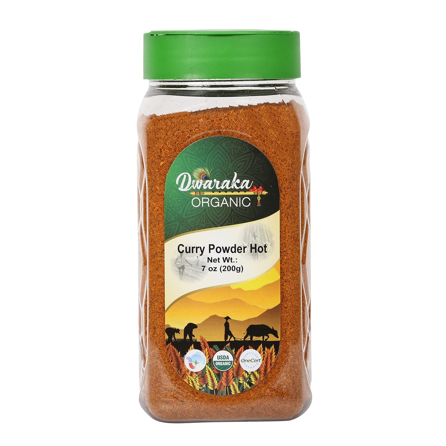 Dwaraka Organic - Curry Powder Hot, 7Oz, Healthy, Organic, Non Gmo, All Natural