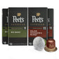 Peets Coffee Espresso Capsules, Dark & Medium Roast, Compatible with Nespresso, Variety Pack, 40 Count (4 Boxes of 10)