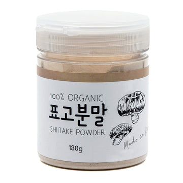 Organic Korean Shiitake Mushroom Powder [ Usda Certified ] All Natural Umami Seasoning, Vegan Shitake Mushrooms Powder For Cooki