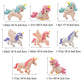 Pinenjoy 8Pcs Mini Flying Horse Unicorn Figurine Miniature Resin Unicorns Cake Toppers Fairy Garden Accessories For Diy Moss Lan