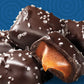 Sanders Dark Chocolate Sea Salt Caramels (32 Oz Tub) – Handcrafted Small Batch Slow Cooked Caramel, Sea Salt Dark Chocolate With Rich Indulgent Flavor, Sweet & Salty