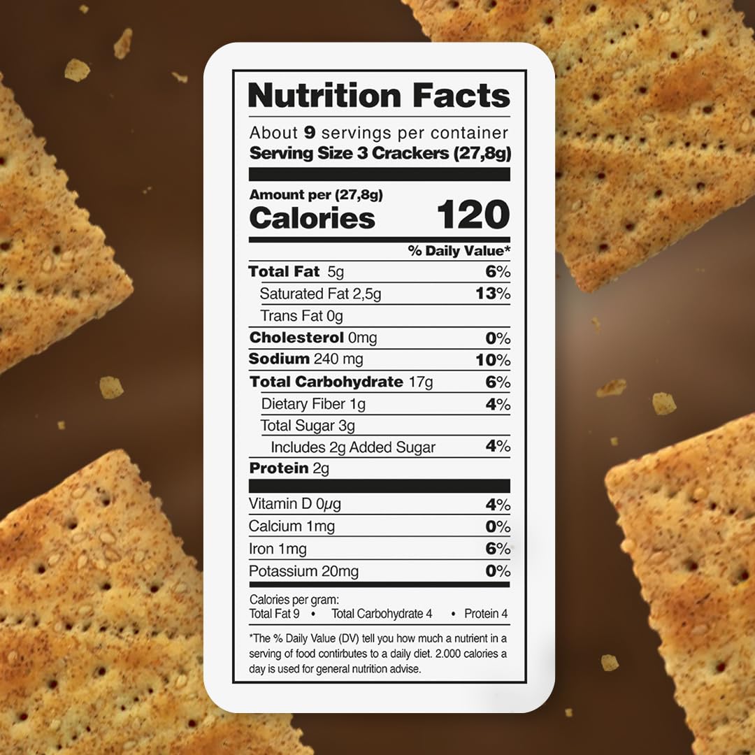 Dux, Wheat Crackers, High In Fiber, Enjoy Anytime, 8.82 Ounce, 1 Box Contains 4 Bags, Each With 9 Individual Packs And Every Pac
