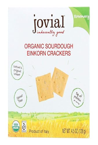 Jovial Rosemary Sourdough Einkorn Crackers 4.5 Oz