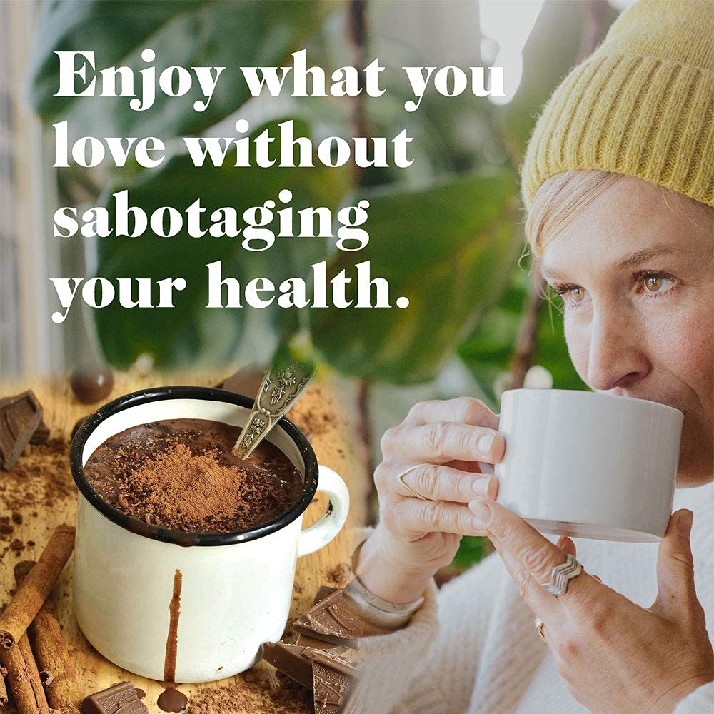 5 SPARROWS Sugar-Free Dark Chocolate Flavored Drink Mix- Stevia, Keto Friendly, - No Sugar Coffee Creamer, 10oz