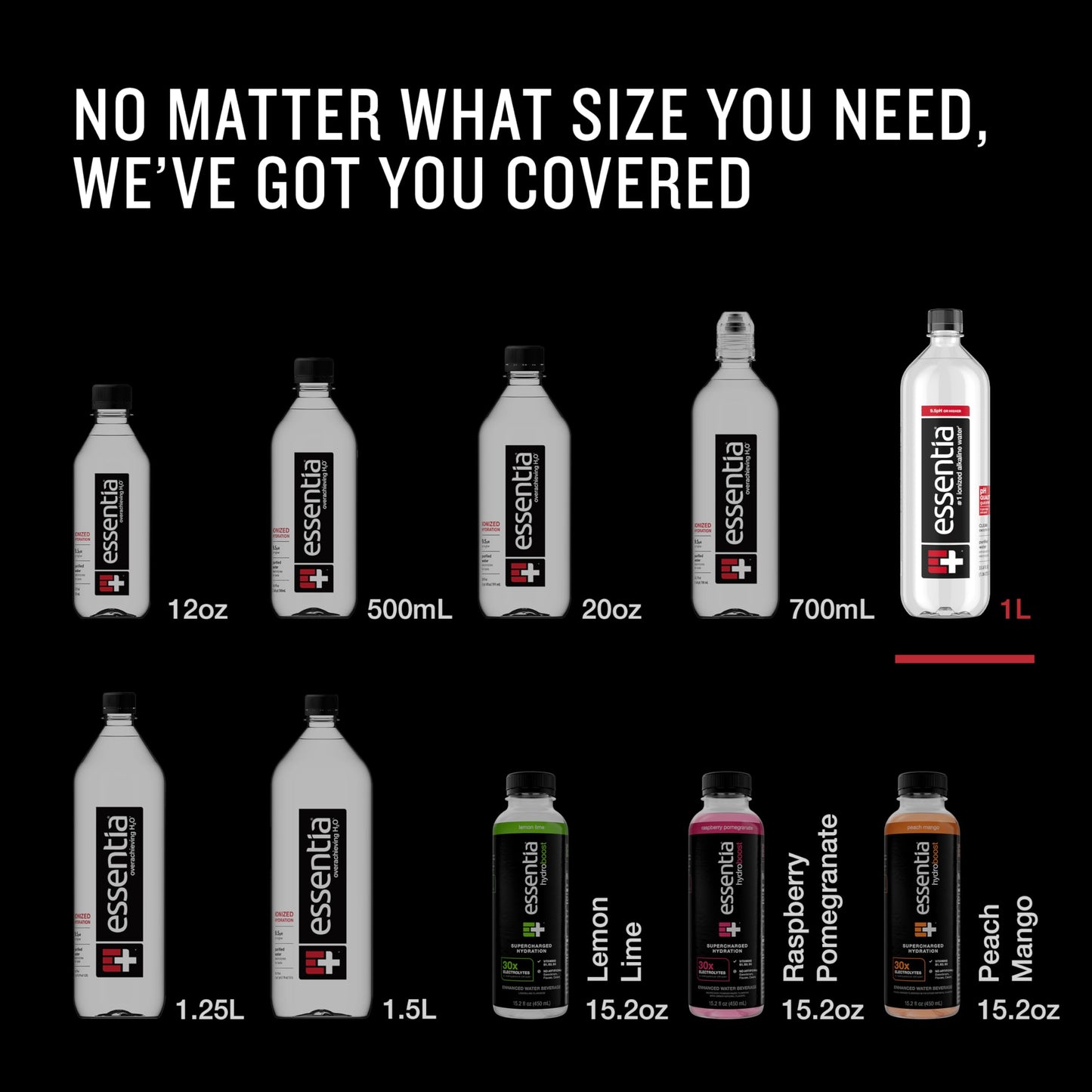 Essentia Bottled Water, 1 Liter, Pack Of 6 Bottles; 99.9% Pure, Infused With Electrolytes For A Smooth Taste, Ph 9.5 Or Higher;
