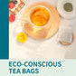 TeeLux Lemon Balm Tea Bags, Caffeine Free Herbal Tea, Lemony Flavor, 100 Count