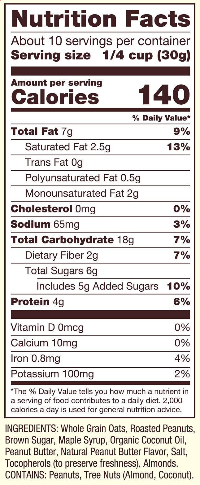 Bob'S Red Mill Peanut Butter Granola, 11Oz (Pack Of 6) - Non Gmo, Whole Grain, Kosher