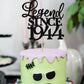 Rssta i Cake Topper - Legend Since 1945, Glitter Design for 80th Birthday, Black, Model XM310-black 1943