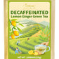 TeeLux Decaf Green Tea with Lemon & Ginger Flavor, 100 Count, Smooth & Refreshing