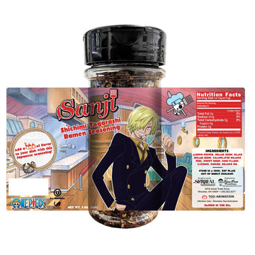 One Piece Sanji Shichimi Togarashi Spicy Ramen Seasoning Powder - Japanese Spice - Officially Licensed, 3.3 Oz Bottle (Pack Of 1