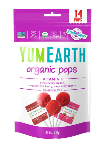 Yummyearth Lolli Pop Vtmn C Stnd Up Pch 3Oz