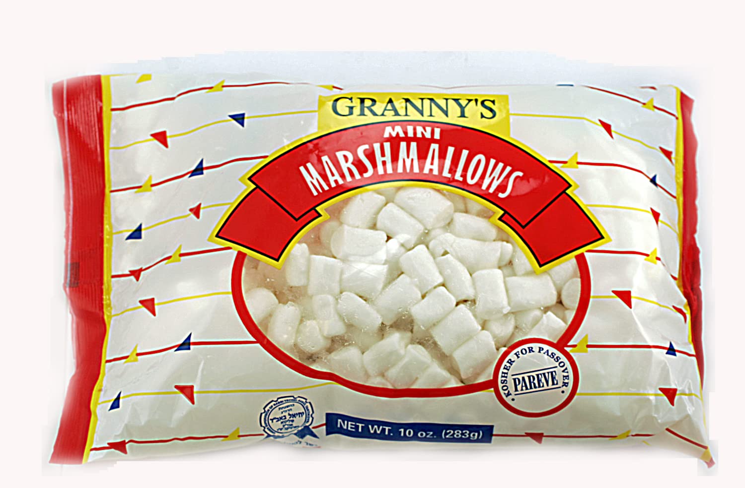 Granny's Mini White Marshmallows, 10oz Bag (2Pack) | Meat Free, Gluten Free, Light, and Fluffy, Kosher for Passover