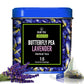 BLUE TEA Butterfly Pea Flower Lavender Tea - Caffeine Free, Gluten Free - 15 Tea Bags, Premium Tin Pack