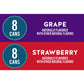 Waterloo Sparkling Water Two-Flavor Pack, 12 Fl Oz Cans, Pack of 16, 8 x Grape, 8 x Strawberry | Zero Calories | Zero Sugar or A