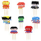 Confetti 24Pc Cartoon Superhero Cupcake Topper For Kids Birthday Party Cake Decoration Supplies Super Heroes Cupcake Toppers Cup