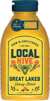 Local Hive Great Lakes Raw Unfiltered Honey - 16 oz, 100% Pure US Honey, Sourced from American Bees and Beekeepers - Natural Swe