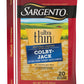 Sargento Ultra Thin Natural Colby-Jack Sliced Cheese, 20 Slices