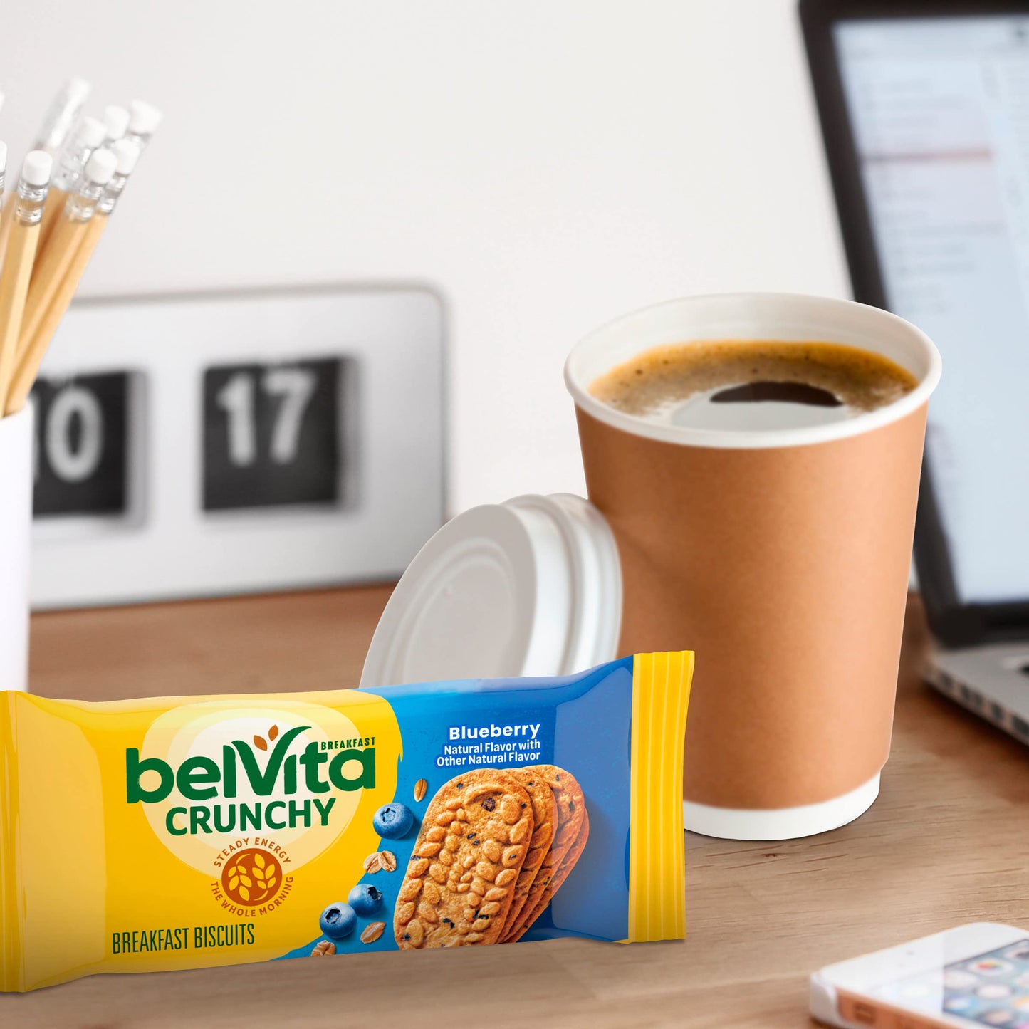 belVita Blueberry Breakfast Biscuits, Value Pack, 24 Packs (4 Biscuits Per Pack)