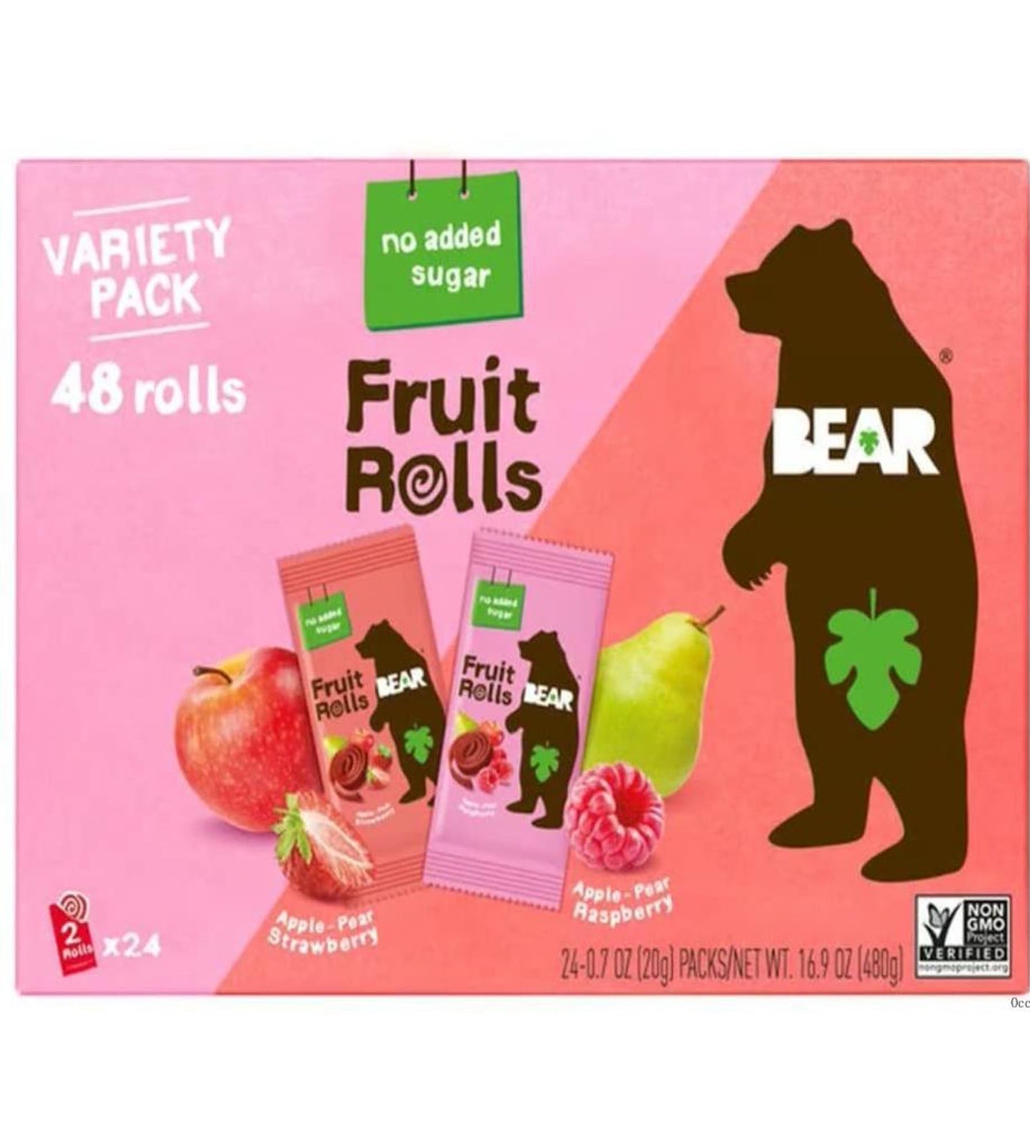 BEAR Fruit Rolls - 72 Count, Delicious Snack, No Artificial Ingredients