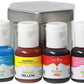 Chefmaster Natural Liqua-Gel Food Coloring Kit, 4 Count Pack, Plant-Based, Vibrant Colors, 0.37 Fl Oz each, Red