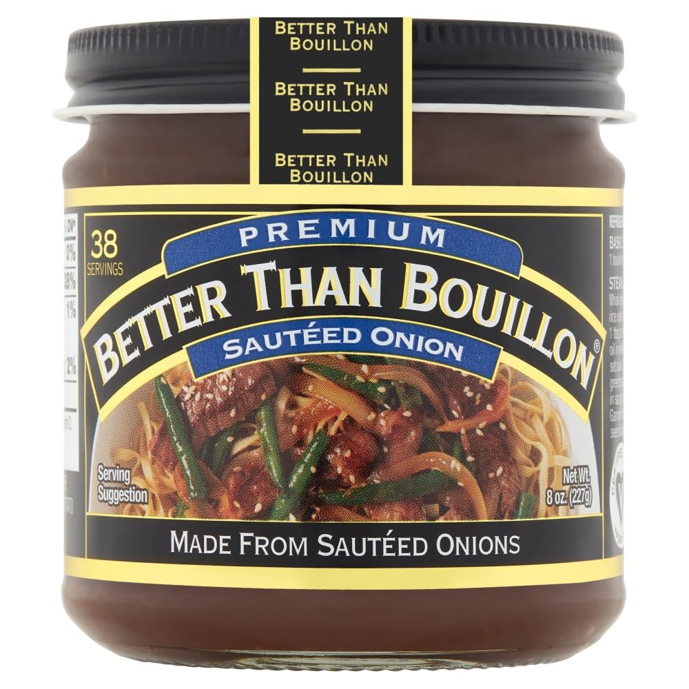 Better Than Bouillon Premium Base Variety Pack, 1 Roasted Chicken Base, 1 Roasted Beef Base, 1 Roasted Garlic Base, 1 Saut  ed O