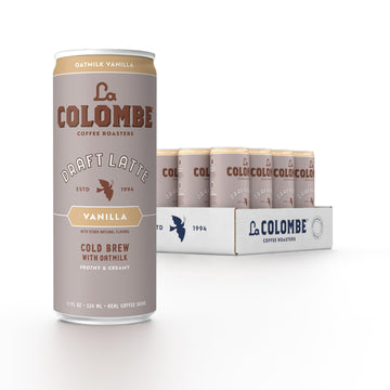 La Colombe Coffee, Oatmilk Vanilla Latte, 11 fl oz Cans (Pack of 12), Coffeehouse Quality Cold Brew, Specialty Grade Coffee Bean