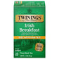 Twinings Decaffeinated Irish Breakfast Black Tea, 20 Individually Wrapped Teabags, Robust Flavor, 20 Count, Model 455834-05306