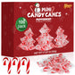 Yumzo Christmas Mini Candy Canes - Red & White Peppermint Flavor, 3.5 Inches, Individually Wrapped, 100 Pack