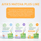 Aiya Matcha+ Awake - Lime Flavored Matcha Energy Drink Mix - 140mg Caffeine per Packet - enhanced Japanese Matcha Green Tea Powder - On-the-Go Energy Boost - 8 Sticks