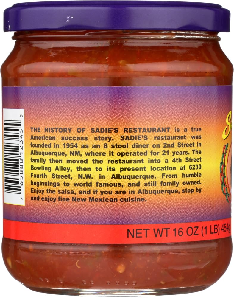 Sadie'S Of New Mexico Salsa, Hot 16 Oz (Pack Of 3)