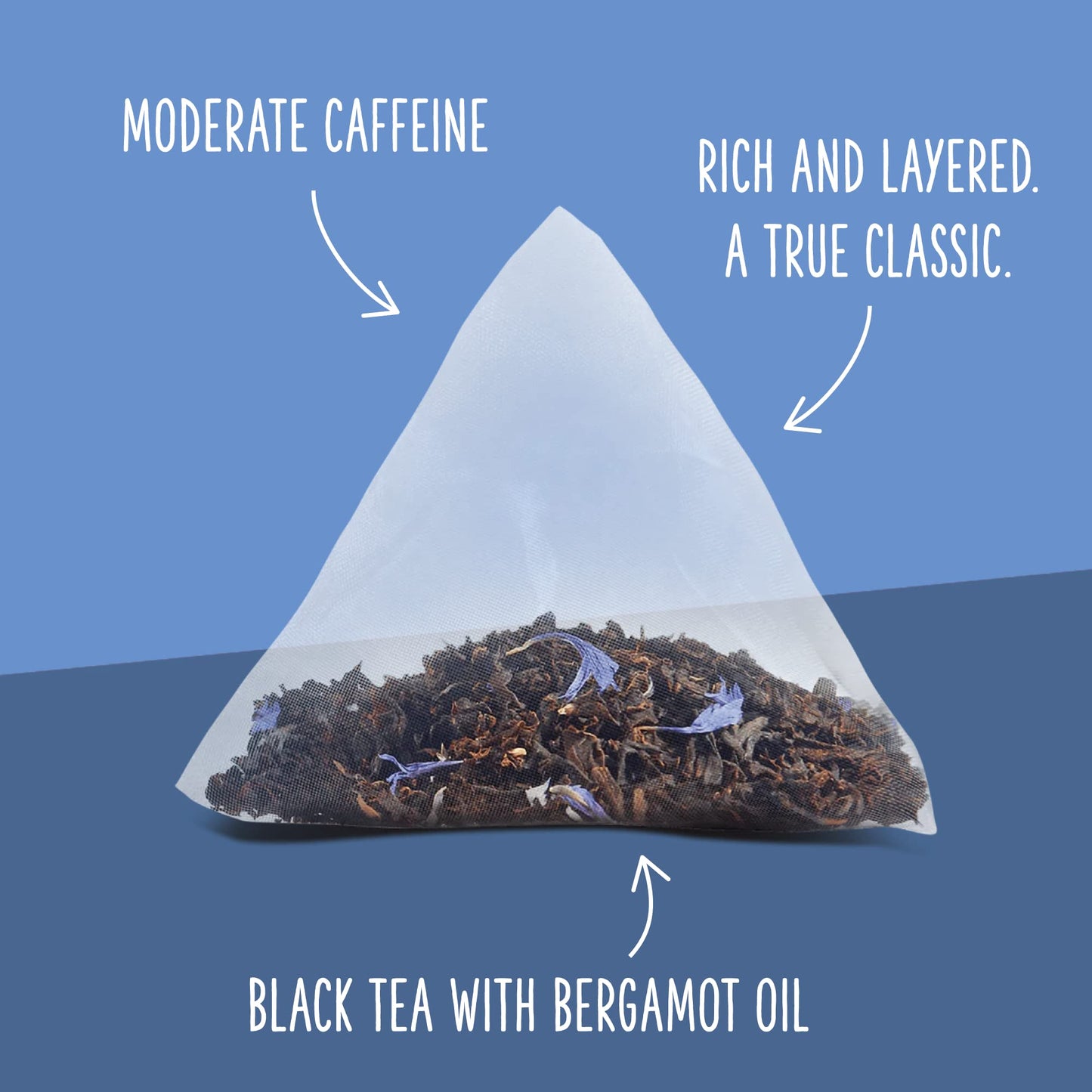 Two Leaves And A Bud Organic Earl Grey Tea Bags, Whole Leaf Caffeinated Black Tea In Compostable Sachets, Caffeinated Black Tea Flavored With Bergamot, Add Milk And Sugar, 15 Count (Pack Of 1)