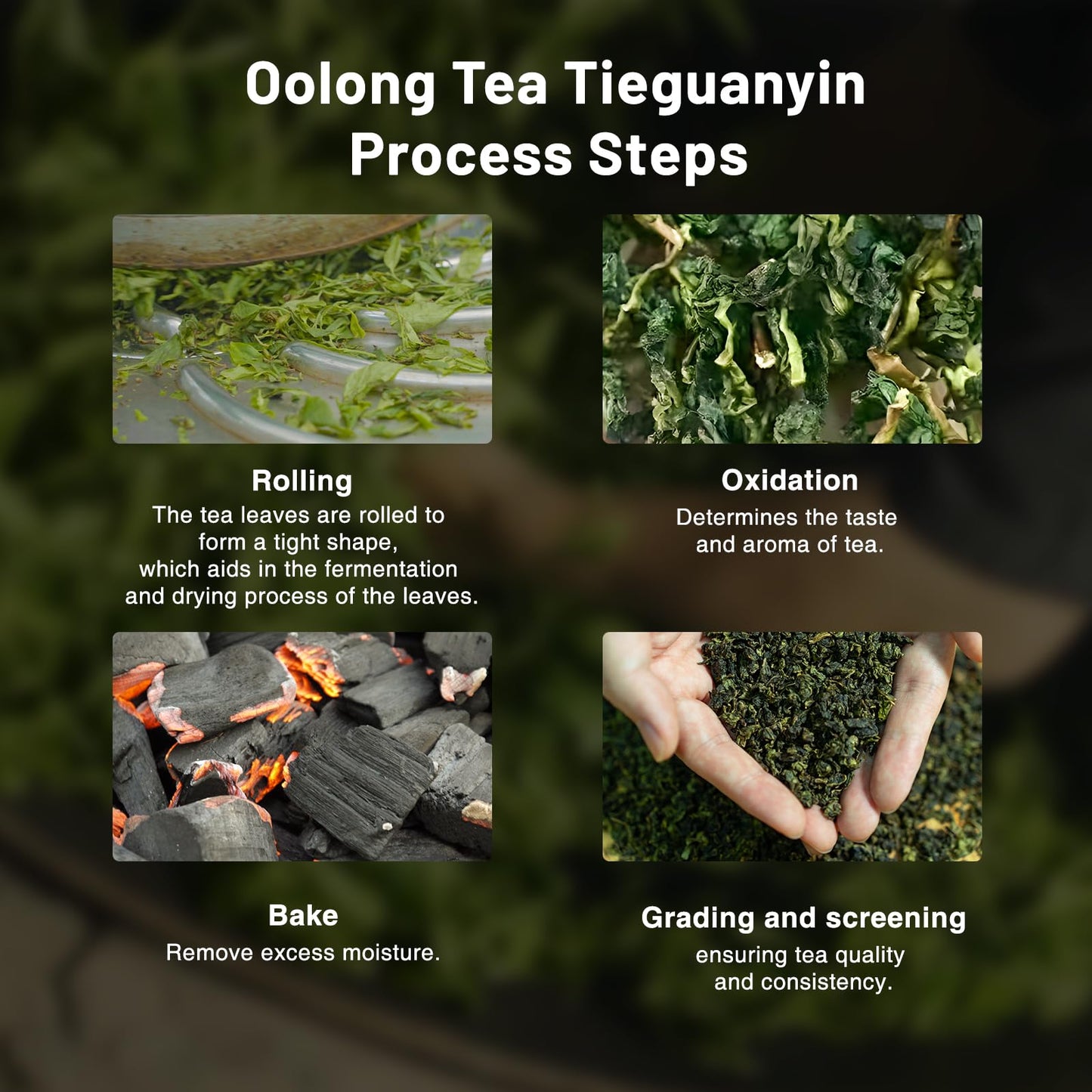 ITEAWORLD Green Oolong Tea Loose Leaf - Natural Orchid Fragrance - 100g - Organic Whole Tea Leaves - Includes 20 Empty Tea Bags