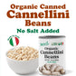 Food To Live Organic Italian Canned Cannellini Beans, 14 Oz (Pack Of 1) - Unsalted Non-Gmo White Kidney Beans. Good Source Of Fi