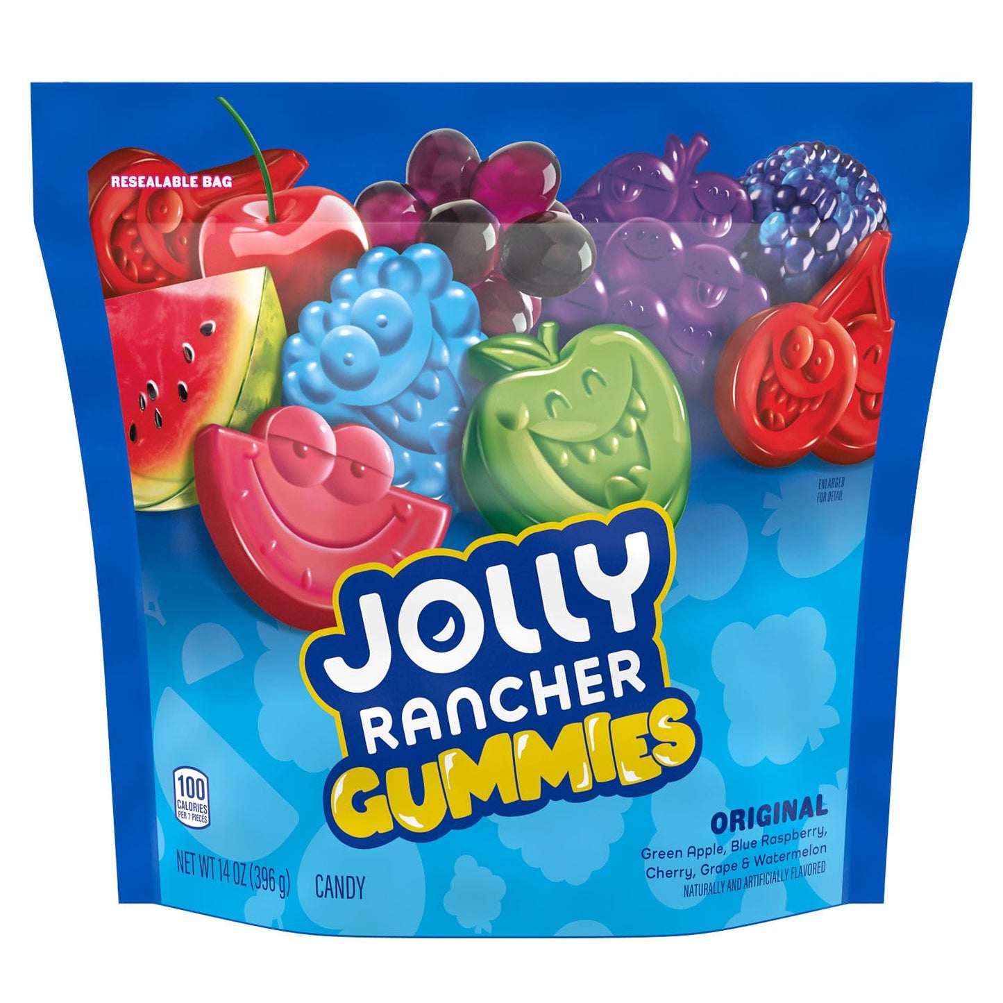 Jolly Rancher Gummies Assorted Fruit Flavored Candy Bag, 14 Oz