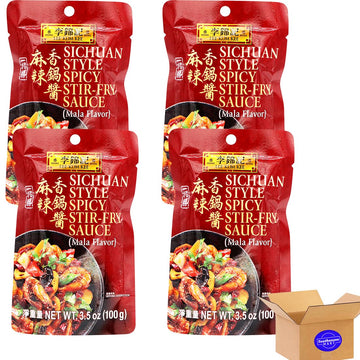 l k k SiChuan Style Spicy Stir-Fry MaLa Flavor Asian Sauce 3.5oz/100g 4pack