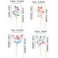 Ercadio 24 Pcs Fairy Cupcake Topper Assembled Colorful Flower Fairy Cupcake Picks Flower Fairy Cake Decorations For Fairy Theme