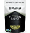 Terrasoul Superfoods Organic Dry-Roasted Salted Pumpkin Seeds (Pepitas)  16oz - Non-GMO  Gluten-Free  Vegan  Keto-Friendly  Shelf-Stable  Resealable Bag
