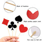 Boao  card-style Theme Party Decorations - 48 Count Bamboo Cupcake Toppers, Red, Playing Card Toothpicks for Birthdays and Celebrations
