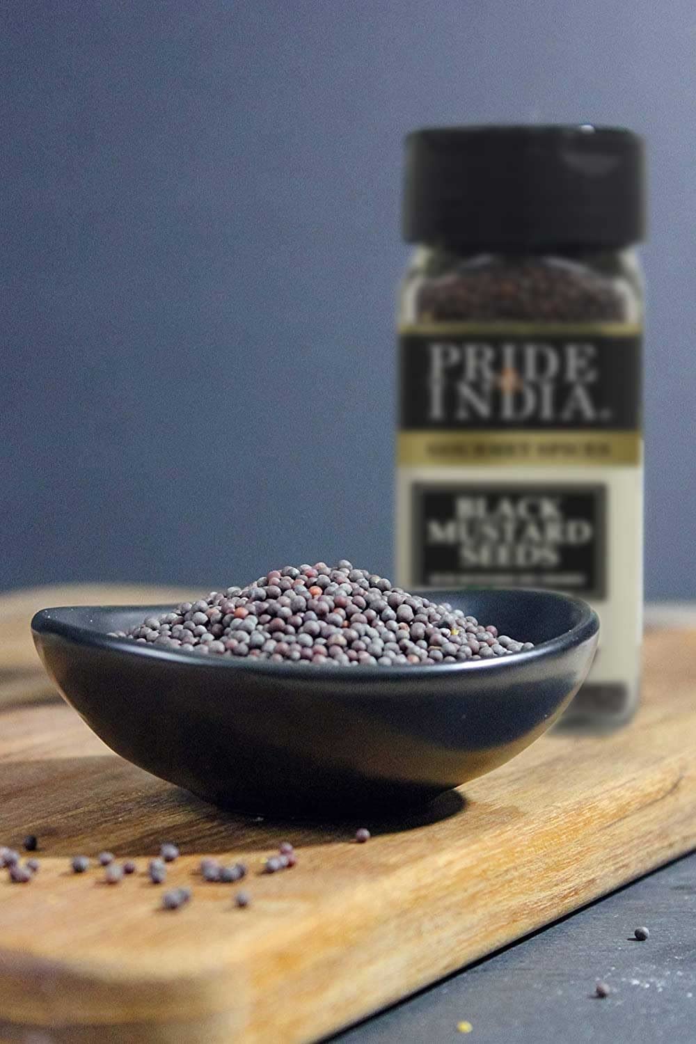 Pride Of India ?Black Mustard Seed ?Gourmet & Vegan Indian Spice ?Pungent/Spicy Flavor ?Dry Seasoning - Gluten & Gmo Free ?Easy
