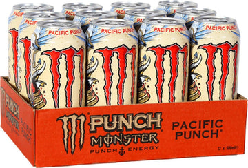 Monster Juice Monster Pacific Punch Energy Drink, 16 Ounce, Pack of 24