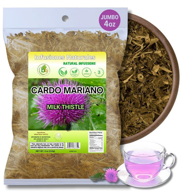Cardo Mariano Herb Tea | Vegan | 100% Pure & Natural Cardo Marin - Milk Thistle Loose Tea 4oz (113g)