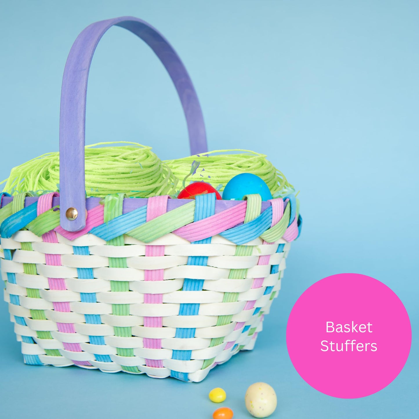 Edible Easter Grass, Fruit Flavored Cake And Cupcake Toppers, Basket Stuffers, Pack Of 3