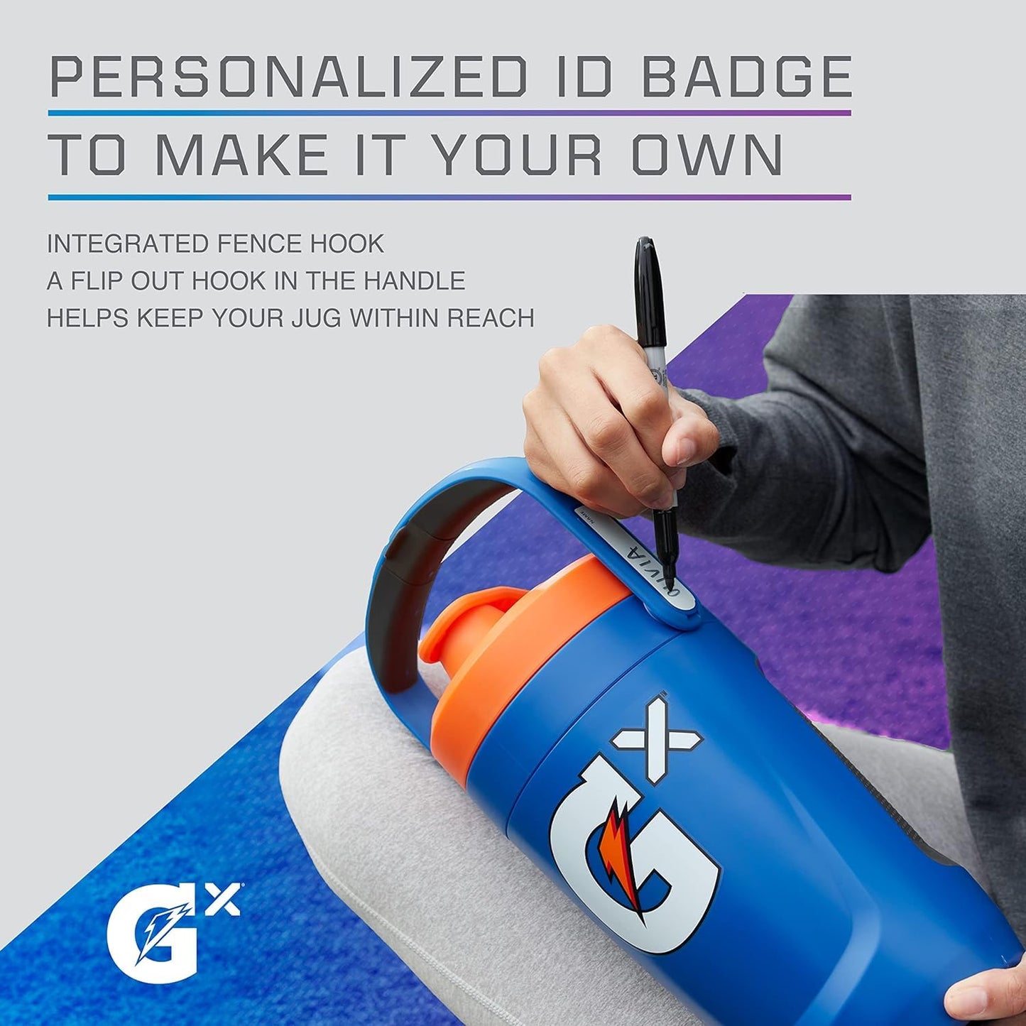 Gatorade Gx Performance Jug, 64oz, Peach